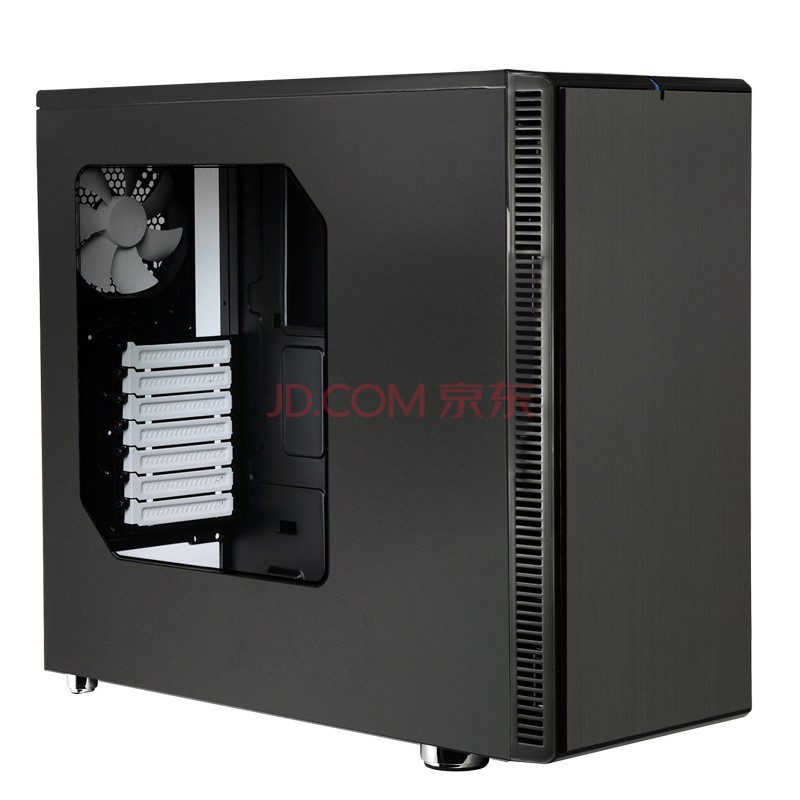 佛瑞克托设计(fractal design) define r4 永夜黑 侧透机箱